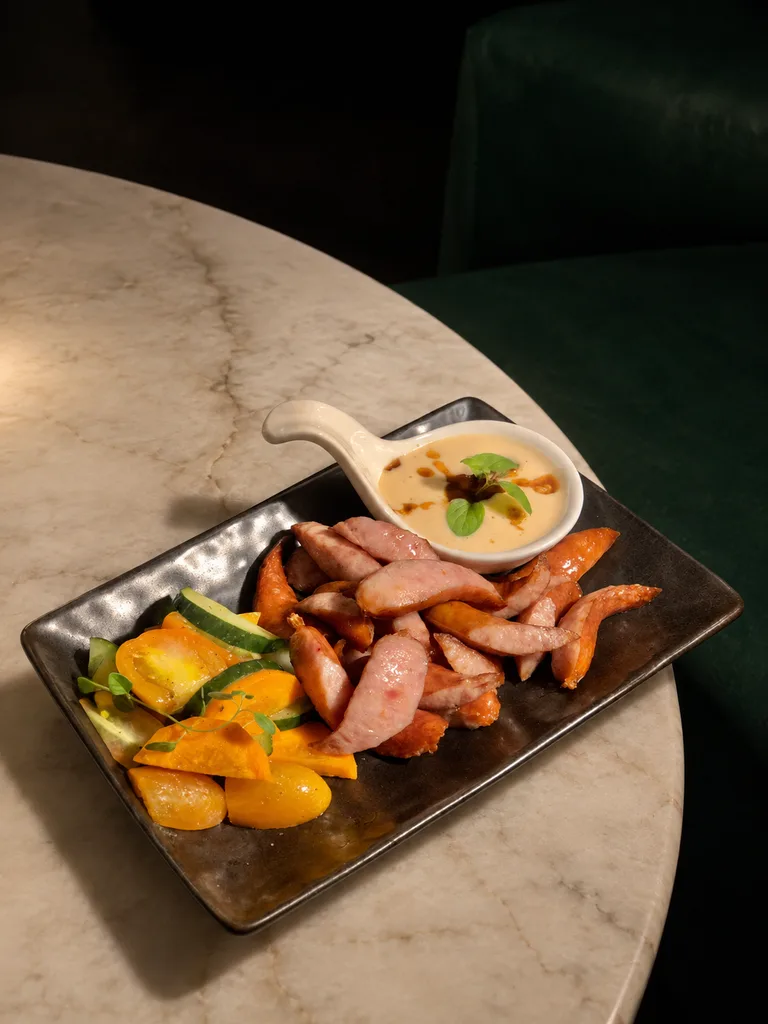 Grilled Arabiki Sausage · Vermut Café, רחוב ההליכה בפאי